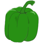 Groene paprika icoon
